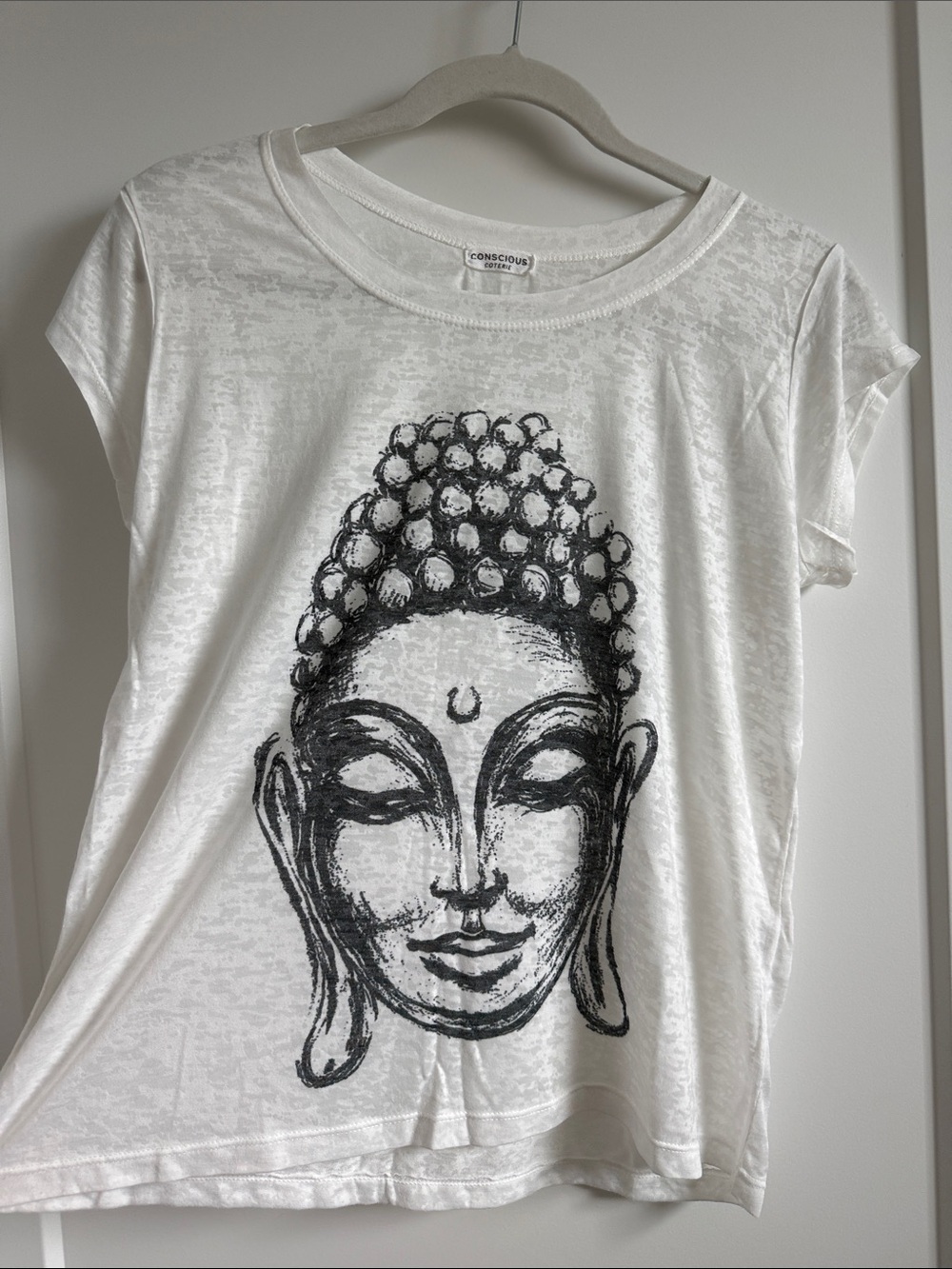 White Buddha Graphic Tee